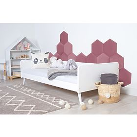 Čalouněný panel Hexagon - růžový, Ourbaby®