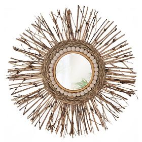 Nástěnné zrcadlo BOHO - 45 cm, Tutumi